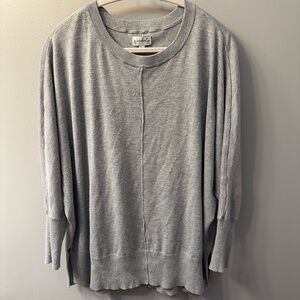 Wonderly Heather Gray Knit Top